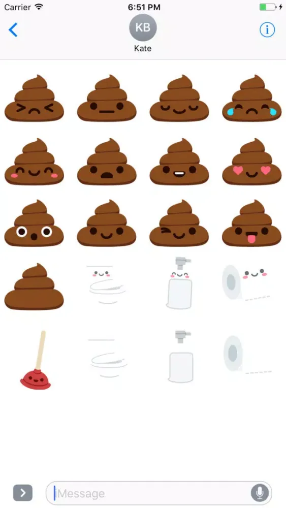 Zrzuty ekranu Kawaii Bathroom Stickers