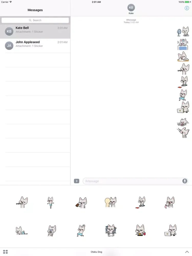 Capturas de tela do Otaku Dog iPad 
