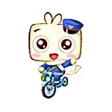 Square Bunny Stickers