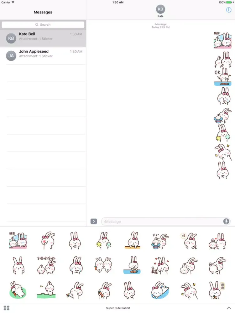 Super Cute Rabbit iPad  سکرین شاٹس