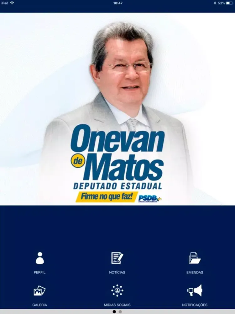 Screenshot di Deputado Onevan Matos iPad 