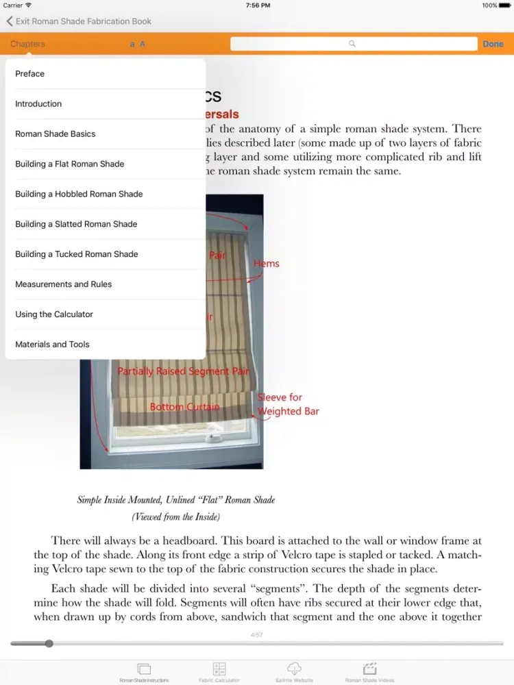 Roman Shade Fabrication Pro iPad  স্ক্রিনশট