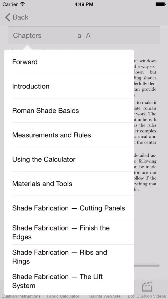 Roman Shade Fabrication Pro স্ক্রিনশট