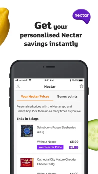 Tangkapan skrin Sainsbury's SmartShop