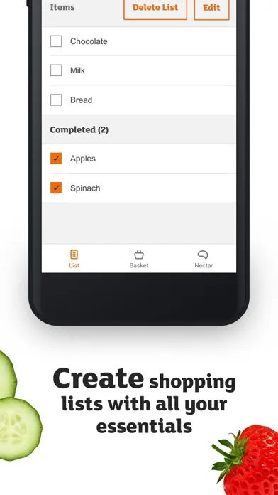 Tangkapan skrin Sainsbury's SmartShop