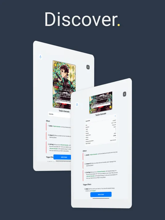 Captures d'écran de Deck Builder for Union Arena iPad 