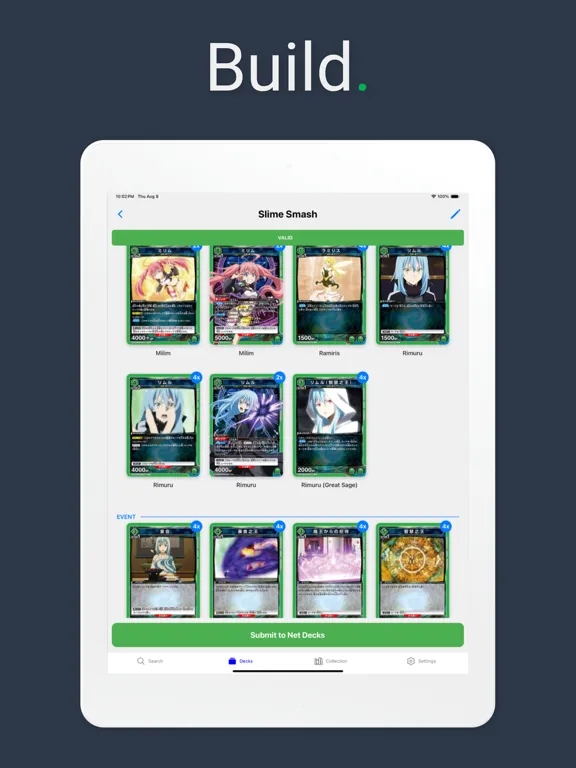 Captures d'écran de Deck Builder for Union Arena iPad 
