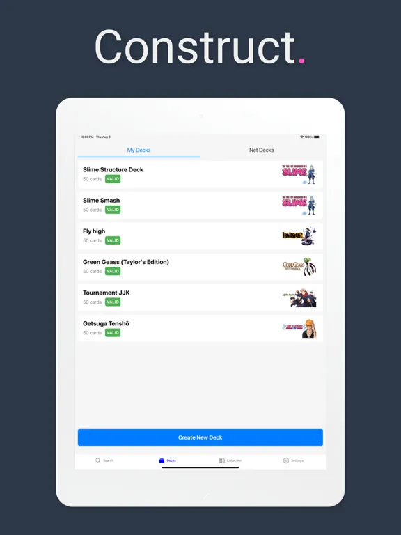Captures d'écran de Deck Builder for Union Arena iPad 