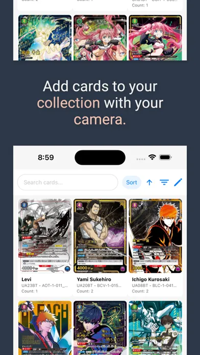 Captures d'écran de Deck Builder for Union Arena