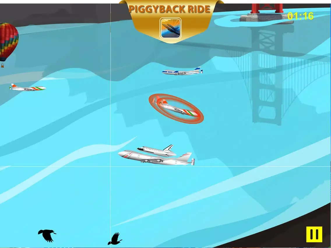 تصاویر Piggyback Ride – space shuttle super safe landing pilot iPad 
