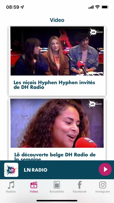 Zrzuty ekranu LN RADIO.be