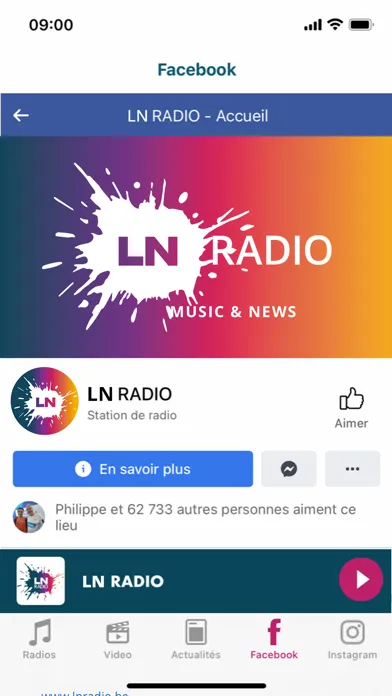 Zrzuty ekranu LN RADIO.be