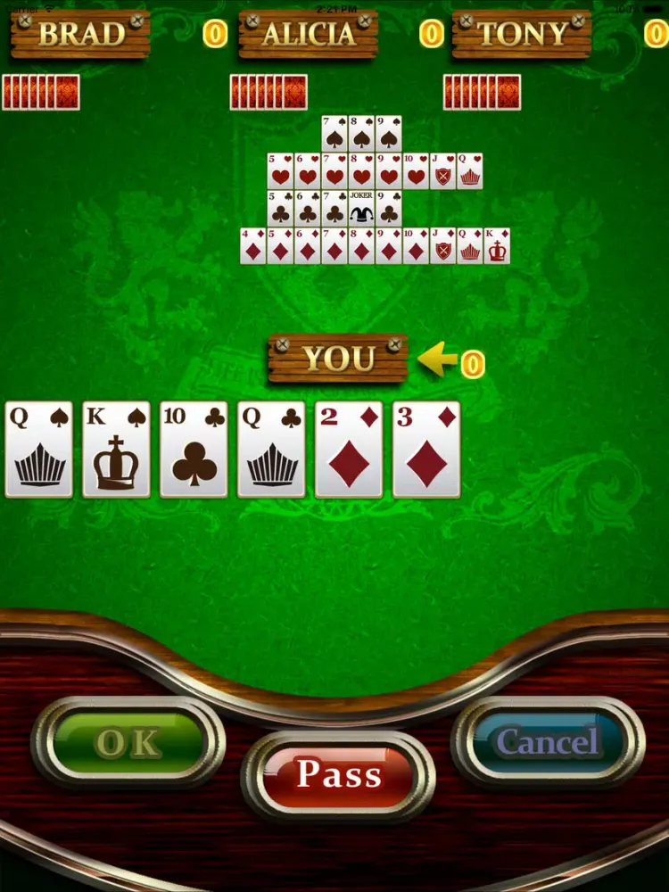 Tangkapan skrin Sevens for Mobile(card game) iPad 