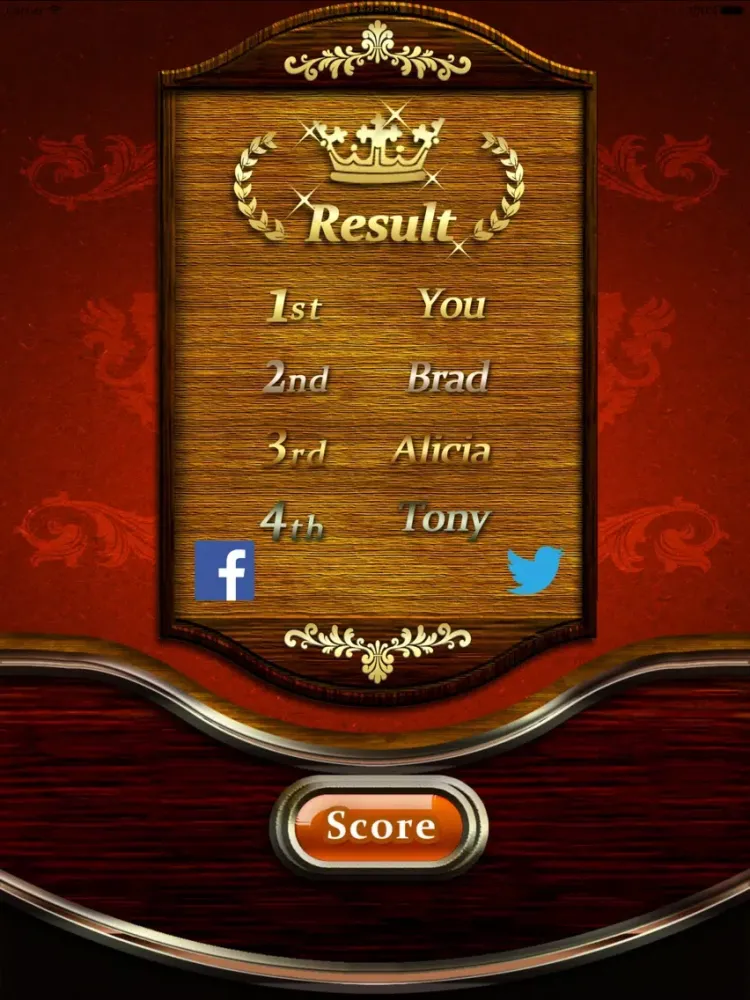 Tangkapan skrin Sevens for Mobile(card game) iPad 