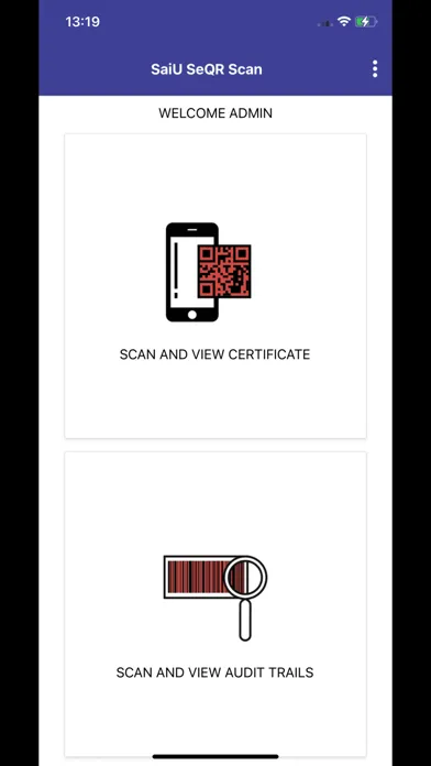 Captures d'écran de SaiU SeQR Scan