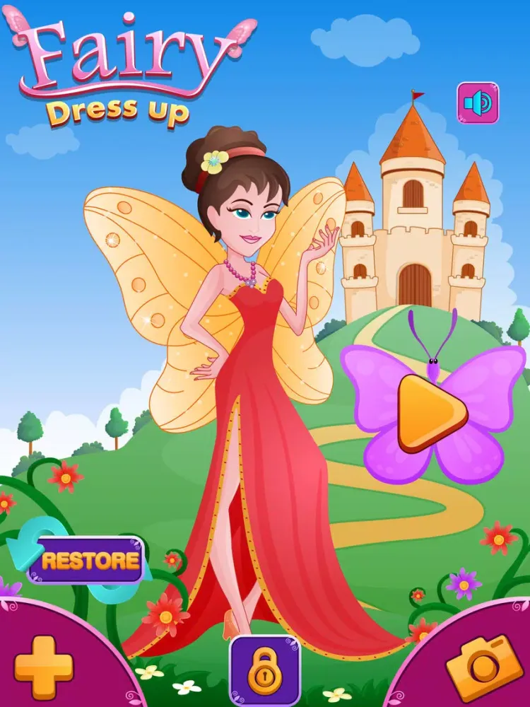 Fairy Princess Salon - Fantasy Fashion Dress Up for Girls iPad  Screenshots