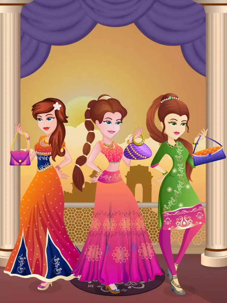 Zrzuty ekranu Indian fashion dress up Hindi fantasy Princess edition for FREE iPad 
