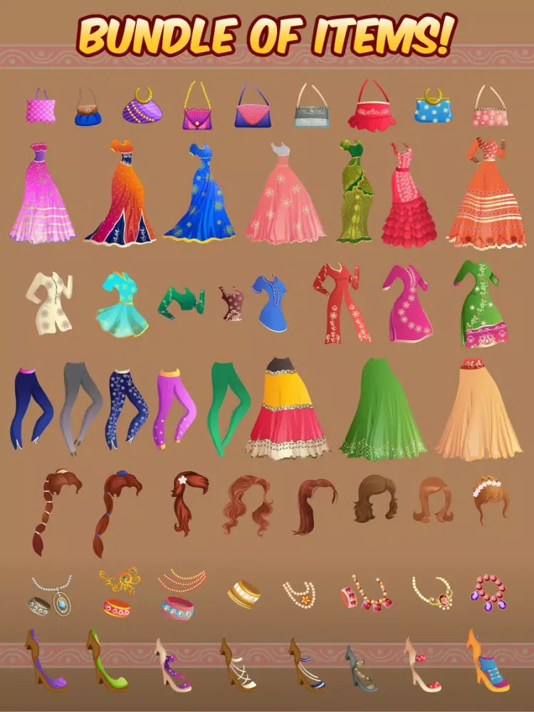 Zrzuty ekranu Indian fashion dress up Hindi fantasy Princess edition for FREE iPad 