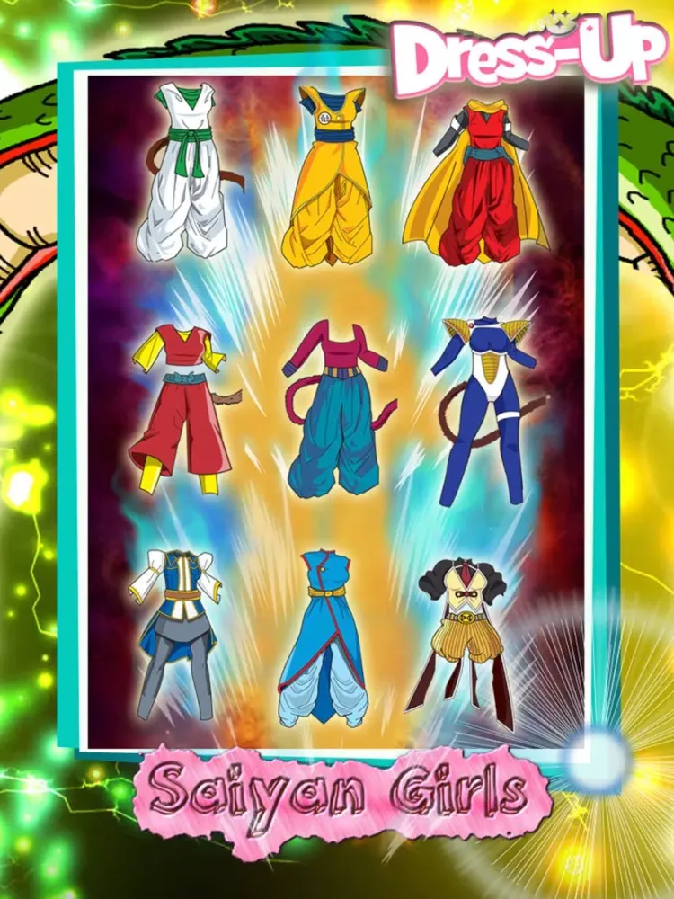 Screenshot di Super Saiyan Girls Dress-Up : game battle adventure dokkan dragon ball goku edition iPad 