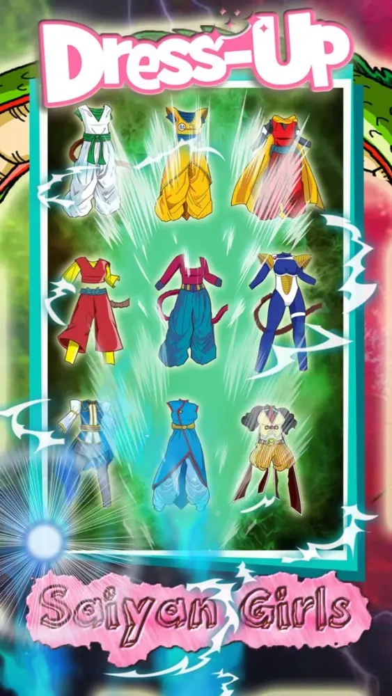 Screenshot di Super Saiyan Girls Dress-Up : game battle adventure dokkan dragon ball goku edition