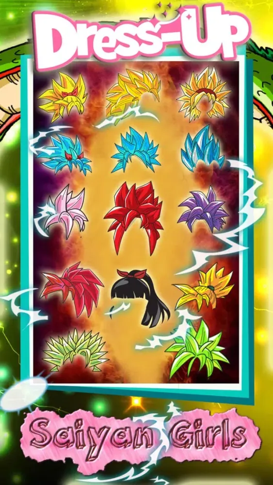 Screenshot di Super Saiyan Girls Dress-Up : game battle adventure dokkan dragon ball goku edition