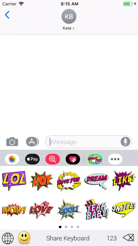 SlangMOJI - Comic Text Emojis سکرین شاٹس