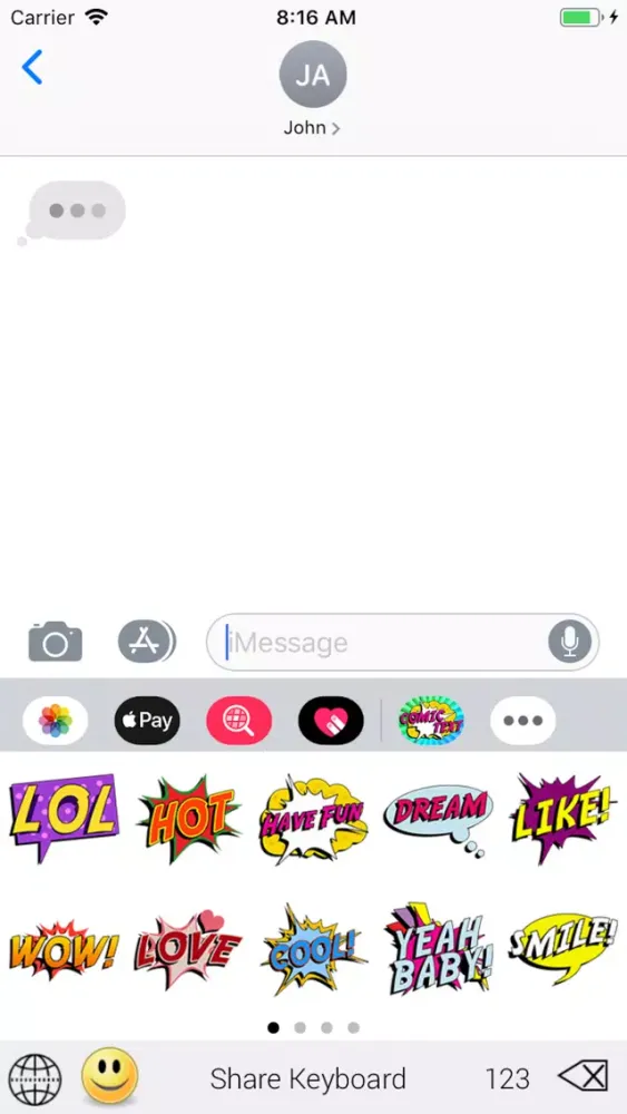 SlangMOJI - Comic Text Emojis سکرین شاٹس