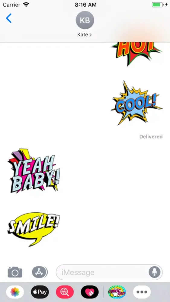 SlangMOJI - Comic Text Emojis سکرین شاٹس