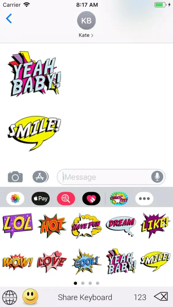 SlangMOJI - Comic Text Emojis سکرین شاٹس