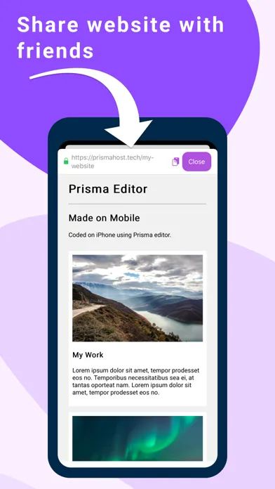 Capturas de tela do Code Editor for HTML CSS JS