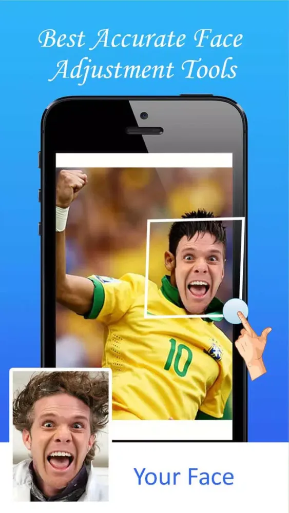 Celebrity Face Swap Edit.or - Change Face with Top Soccer Player.s for Copa America Centenario 2016 Edition 스크린샷