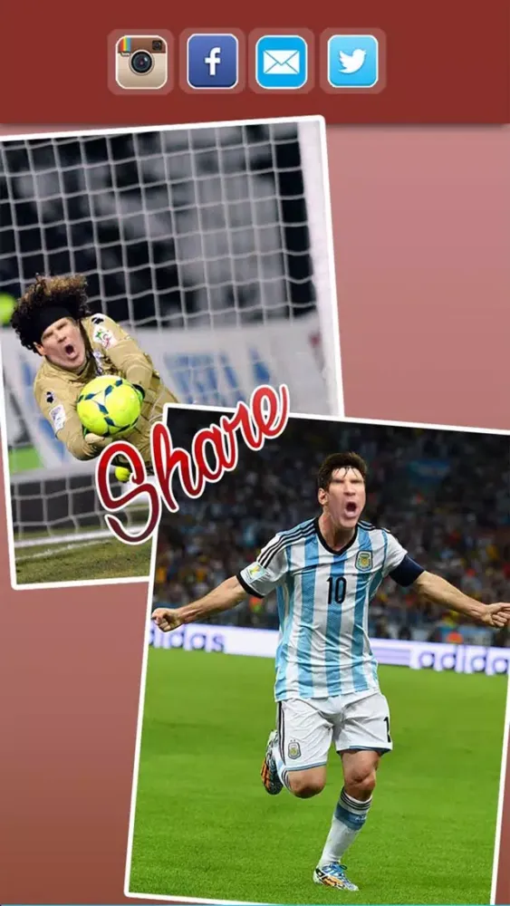 Celebrity Face Swap Edit.or - Change Face with Top Soccer Player.s for Copa America Centenario 2016 Edition 스크린샷