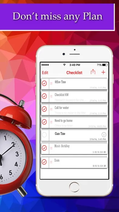 Captures d'écran de Task Reminder List - ToDo Task Manager Checklist With Alarm