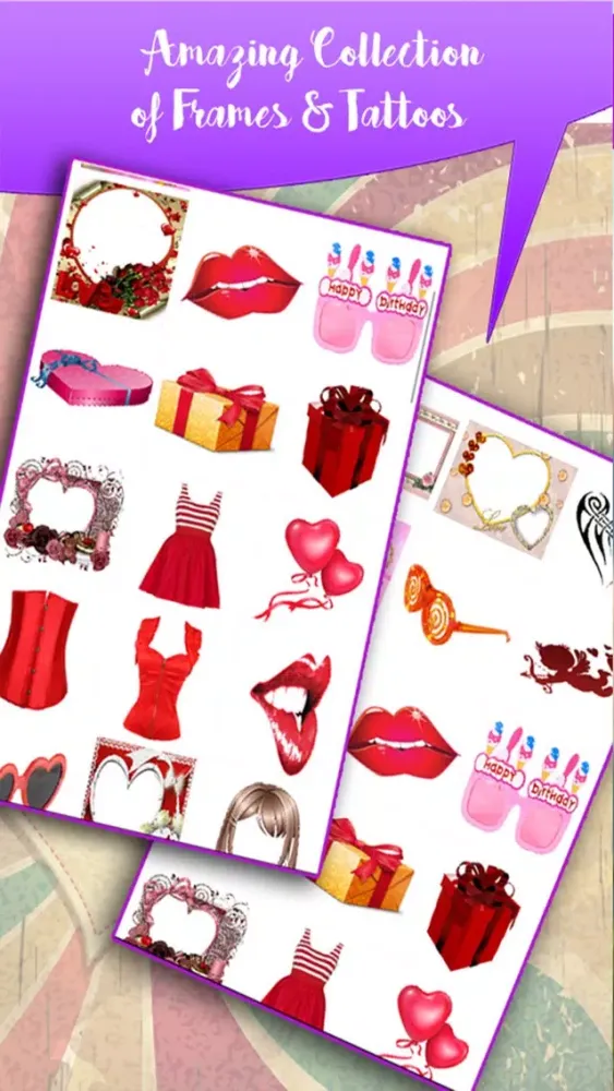 Valentine Photo Grid - Fun Photo Editor with Valentine's Day items Screenshots