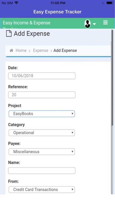 تصاویر Easy Expense Tracker Manager