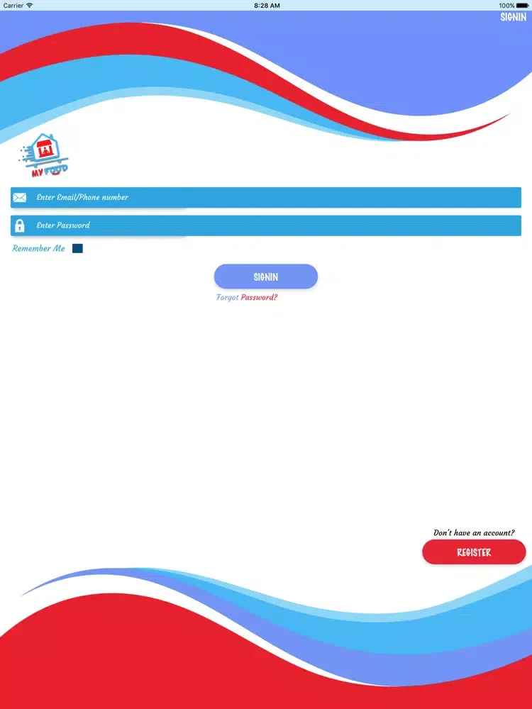 MyFood Vendor iPad  سکرین شاٹس
