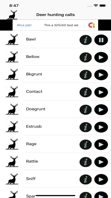 Ảnh chụp màn hình của Deer Hunting Calls -