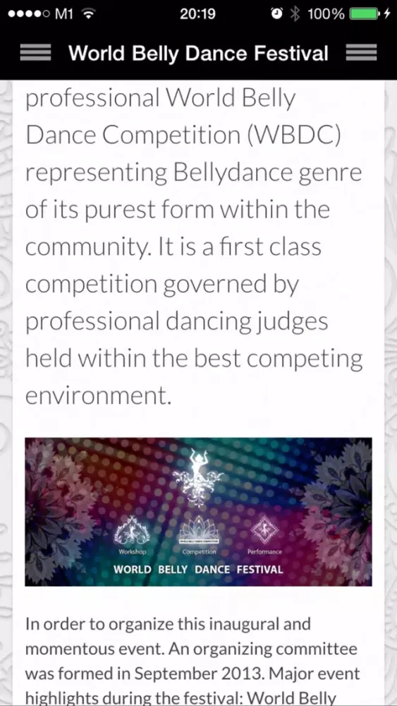Ảnh chụp màn hình của Bellydance Festival