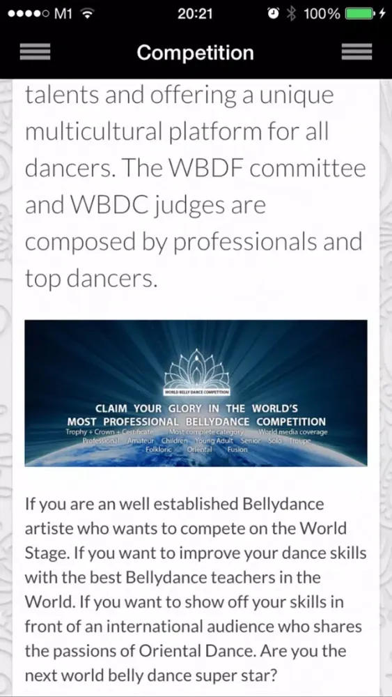 Ảnh chụp màn hình của Bellydance Festival