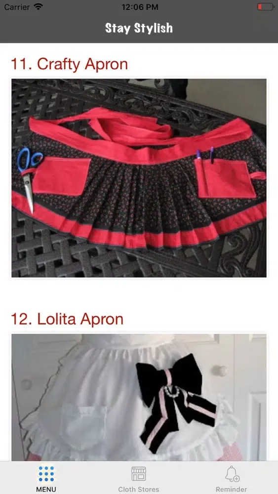DIY Apron Patterns سکرین شاٹس