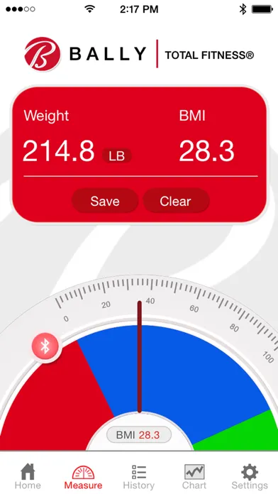 Bally Total Fitness BLS-7361 Bluetooth Bathroom Scale应用截图