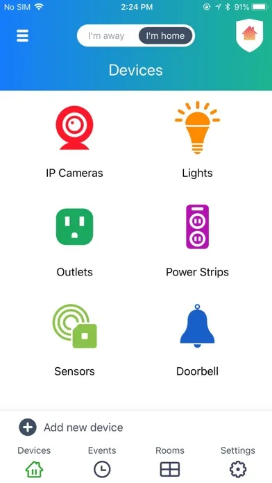 Tangkapan skrin Vivitar Smart Home Security