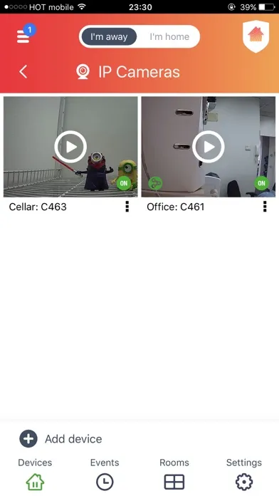 Tangkapan skrin Vivitar Smart Home Security