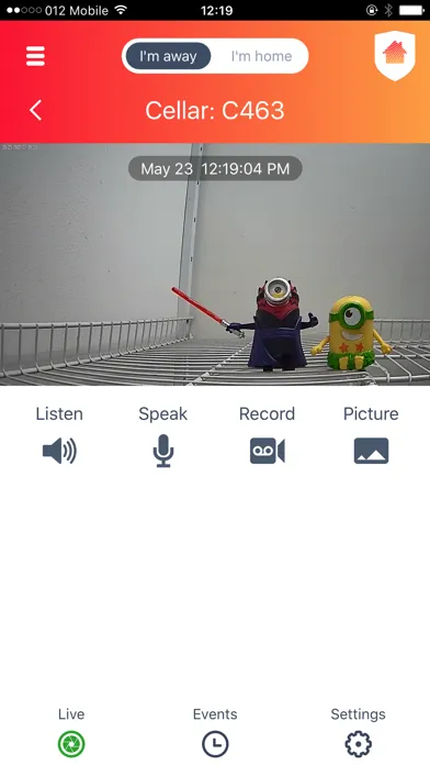 Tangkapan skrin Vivitar Smart Home Security