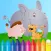 Animal Coloring Book for Kids and Preschool Toddler who Love Cute Pet Games for Free