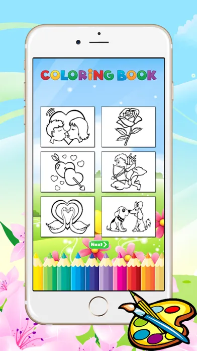 صور Valentine Day Coloring Book - All In 1 Drawing, Paint And Color Games HD For Good Kid