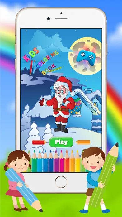 Ảnh chụp màn hình của Christmas & Santacros Coloring Book for Kids