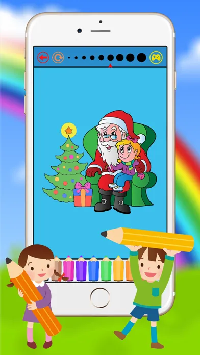 Ảnh chụp màn hình của Christmas & Santacros Coloring Book for Kids