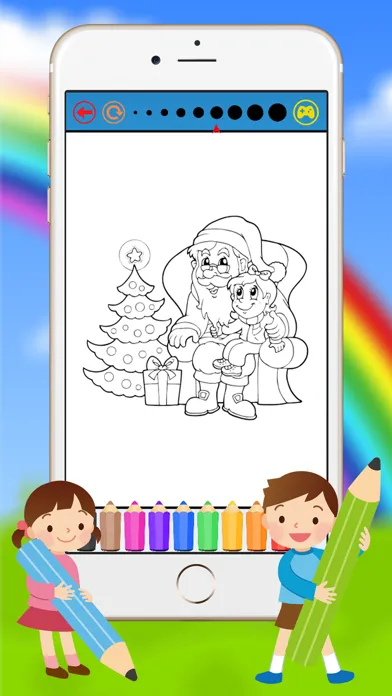 Ảnh chụp màn hình của Christmas & Santacros Coloring Book for Kids