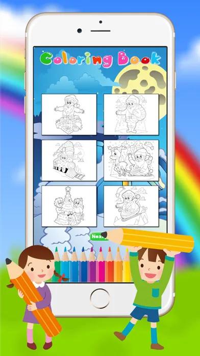 Ảnh chụp màn hình của Christmas & Santacros Coloring Book for Kids